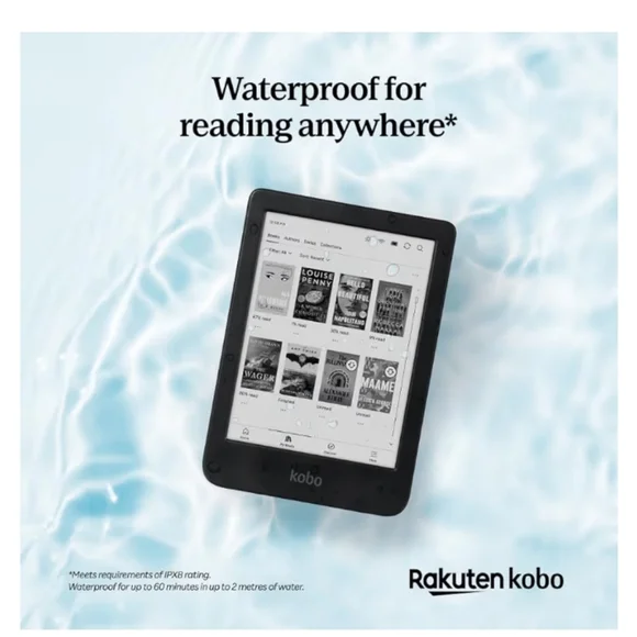 Kobo | Clara Black & White | 300 PPI E-Eeader | 6 Inch | Waterproof | USB-c - Picture 5 of 6